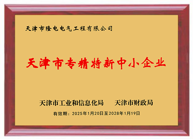 “Specialized, Refined, Unique and Innovative” SME of Tianjin “Specialized, Refined, Unique and Innovative” SME of Tianjin